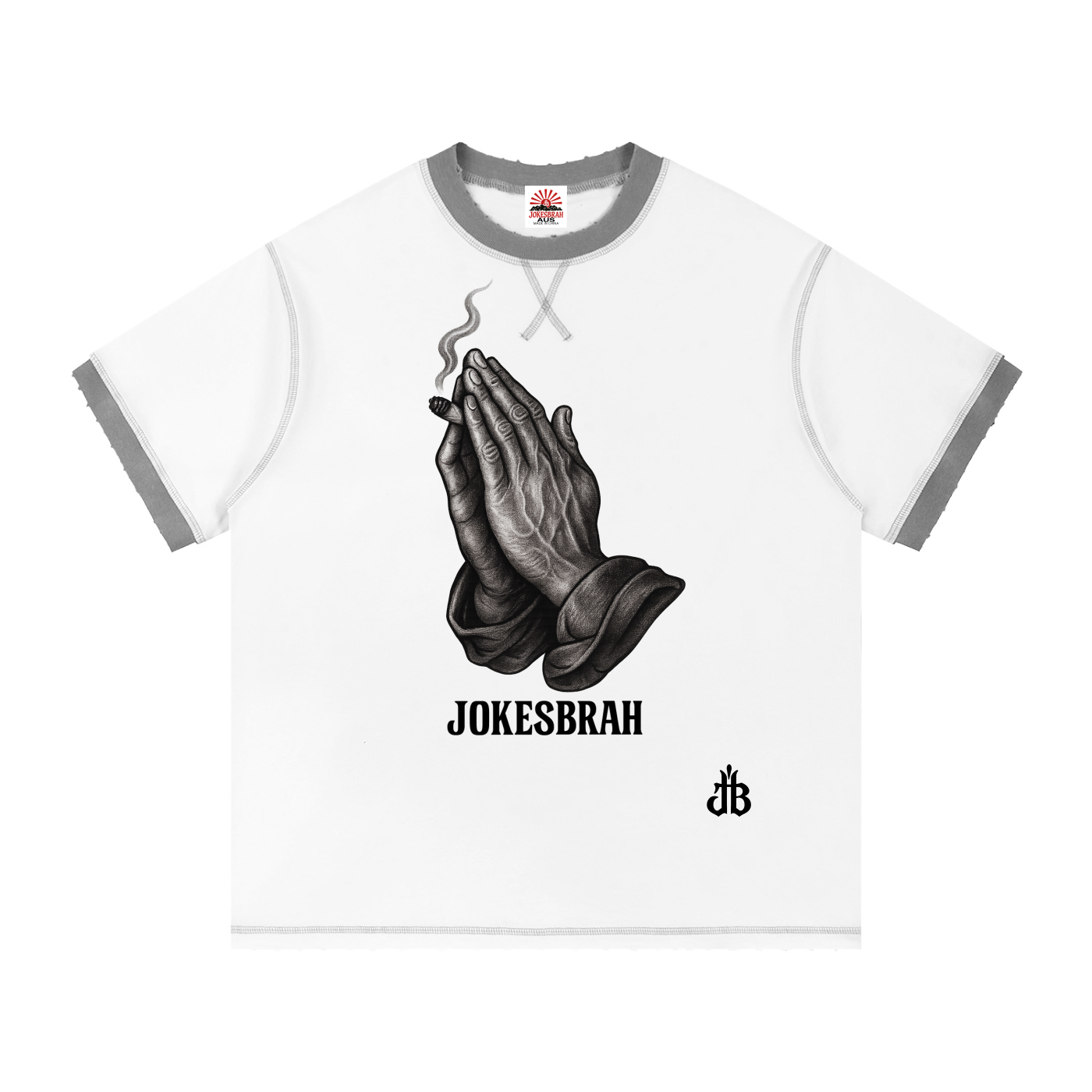 J'B highly spiritual ringer T shirt