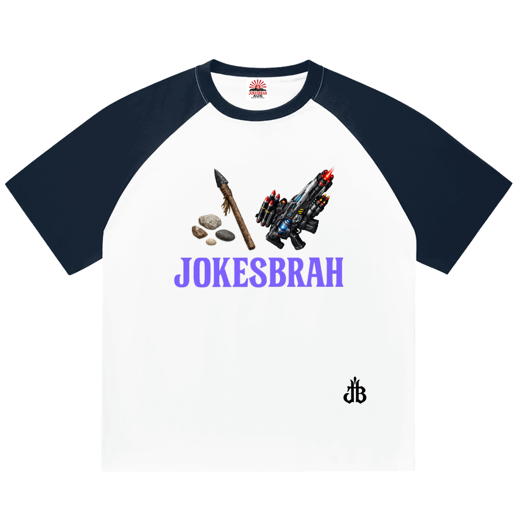 Progress of weapons raglan T shirt