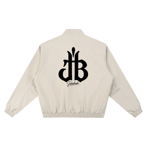 Facoste F*** off printed embroidery J'B back piece collar up jacket